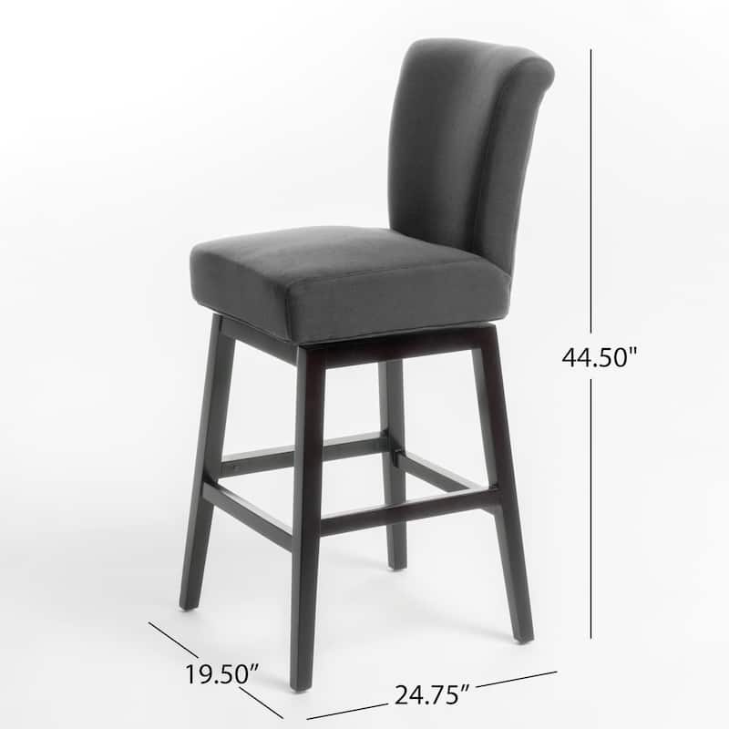 Tracy 32-inchFabric Swivel Barstool by Christopher Knight Home