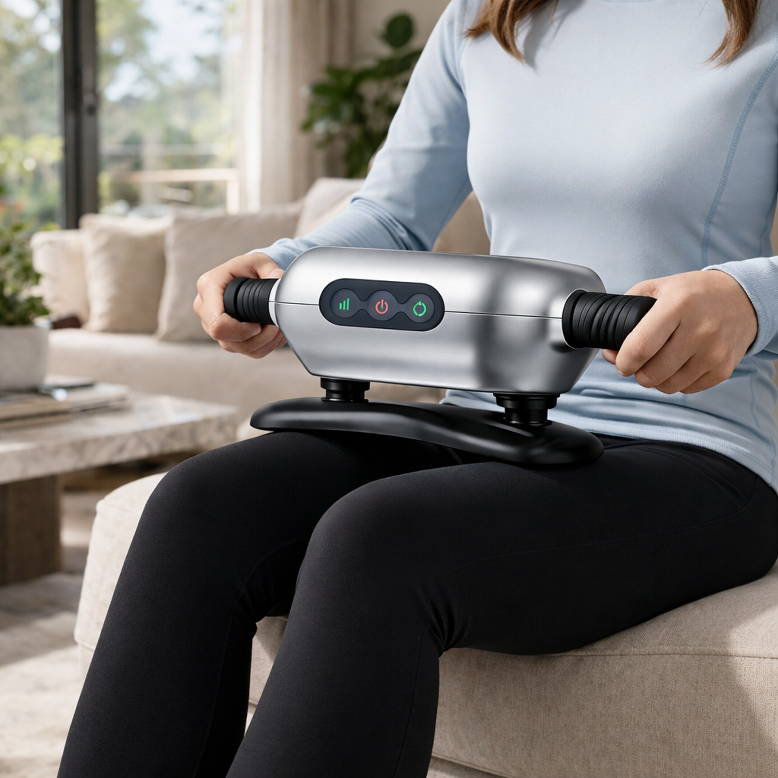 are vibrating face massager good for you Mighty Bliss Deep Tissue Back and Body Massager Cordless Electric Hand main image 0