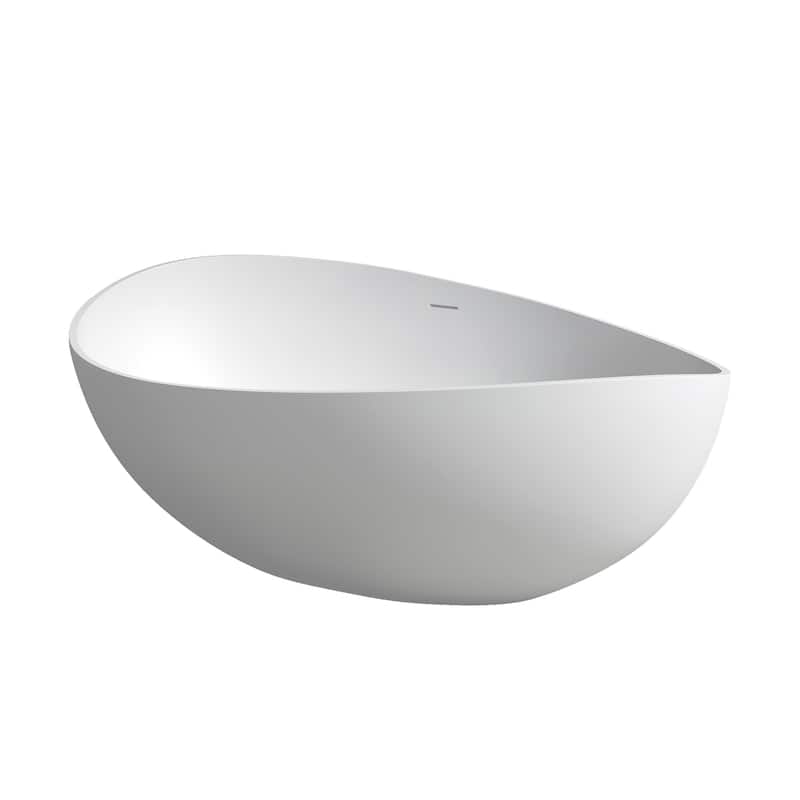 Vespa Solid Surface Soaking Bathtub with Drain