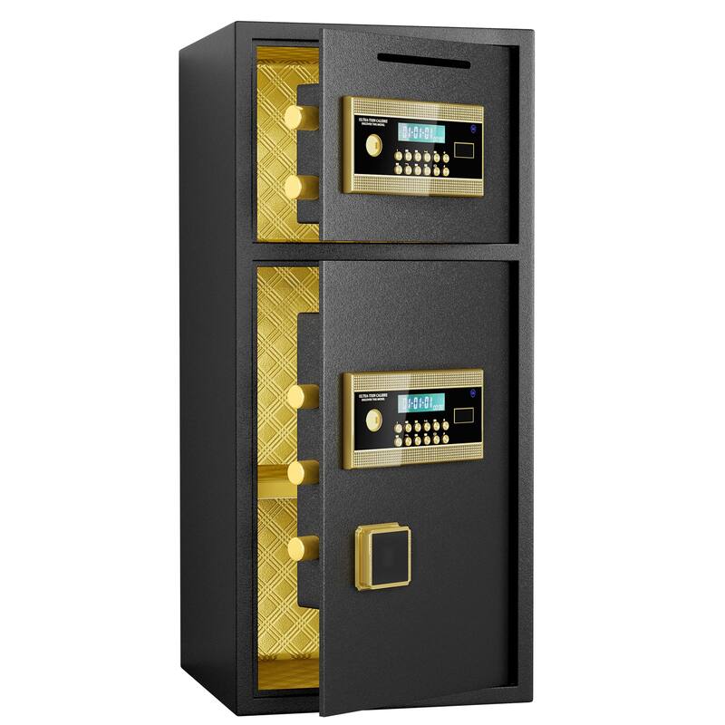 Large Double-door Coin-operated Safe,Digital Security Safe with Fireproof and Waterproof Bag,7.0 Cubic Feet Safe Box