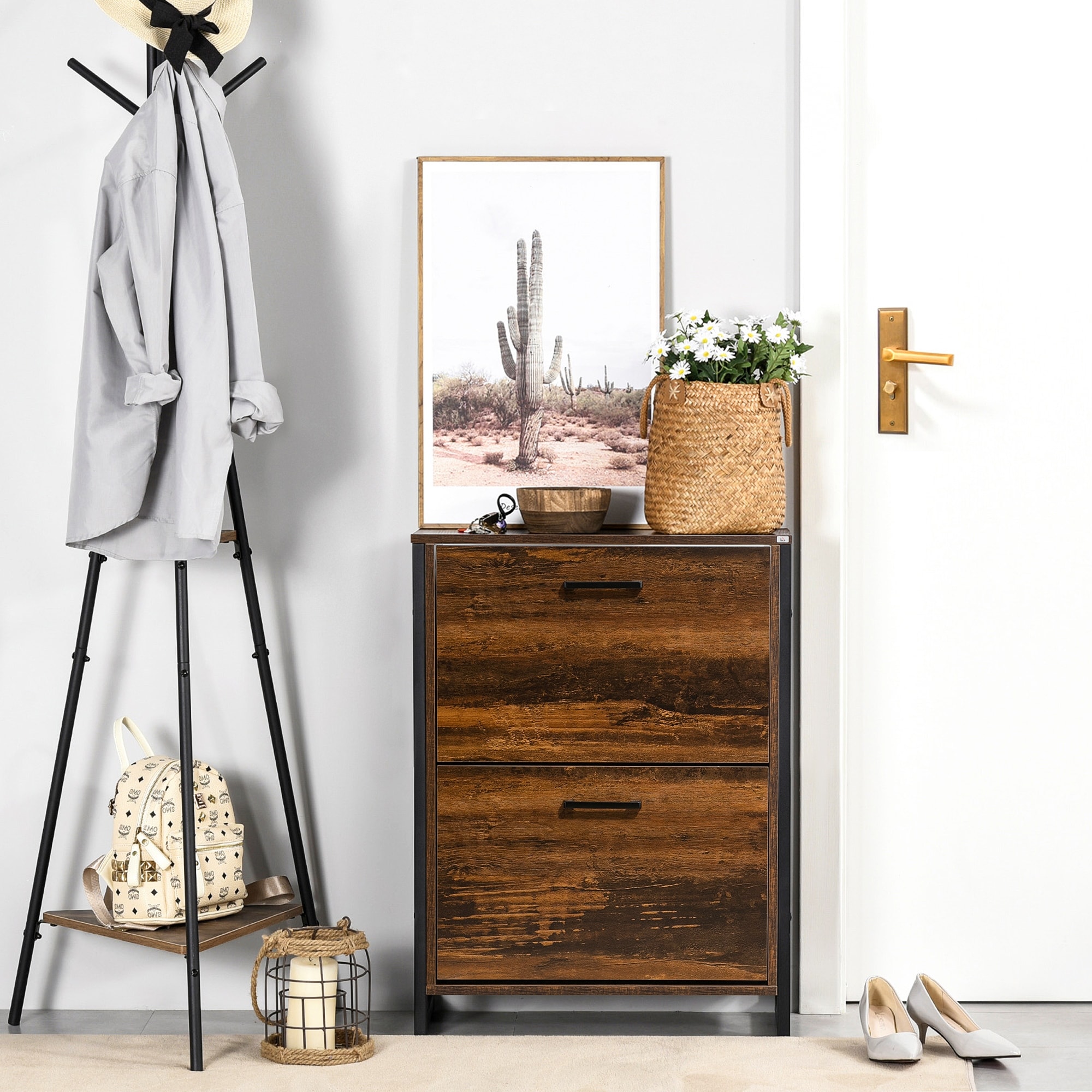 Homcom shoe top storage