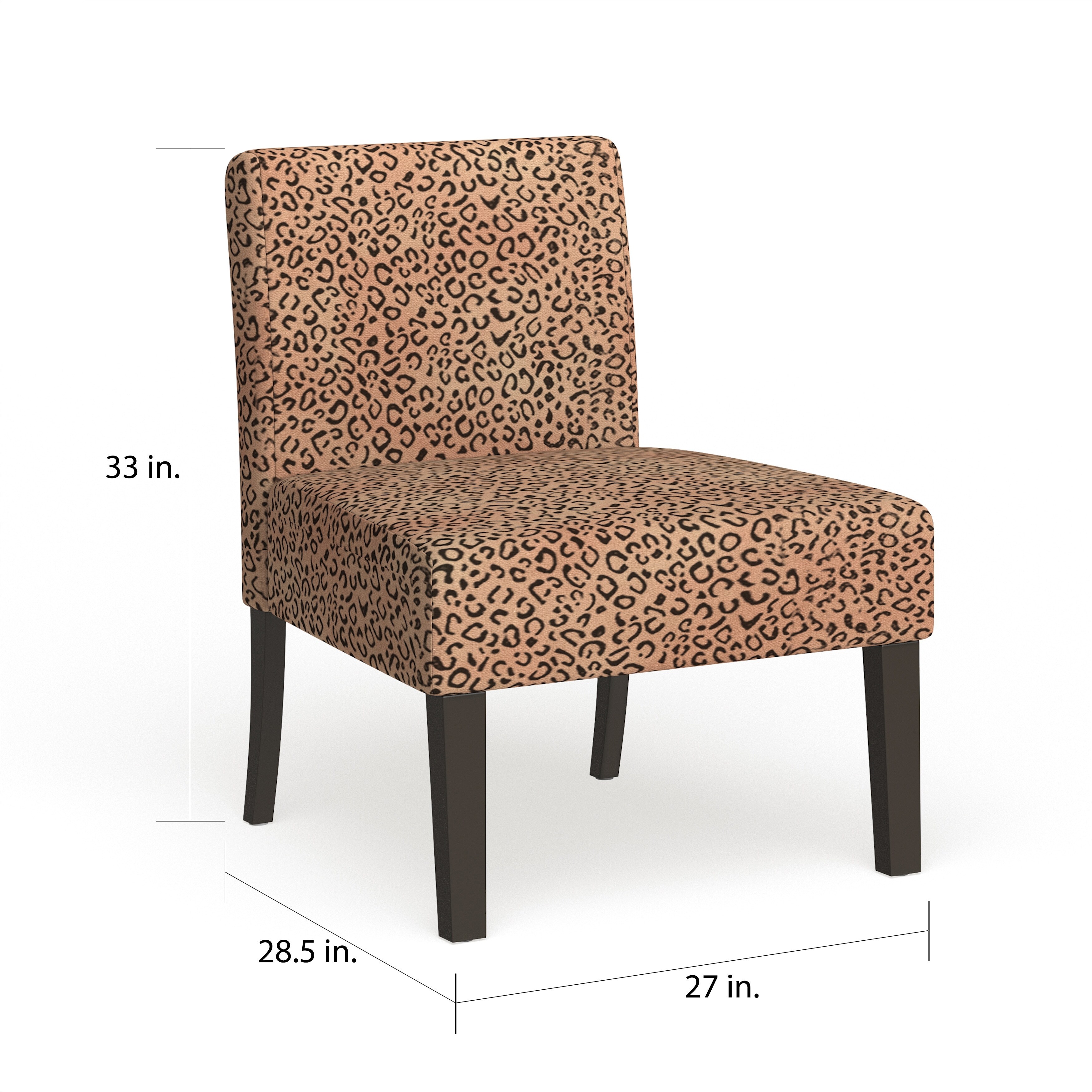 Shop Silver Orchid Bergner Plush Oversized Leopard Print Accent Chair Overstock 20882449
