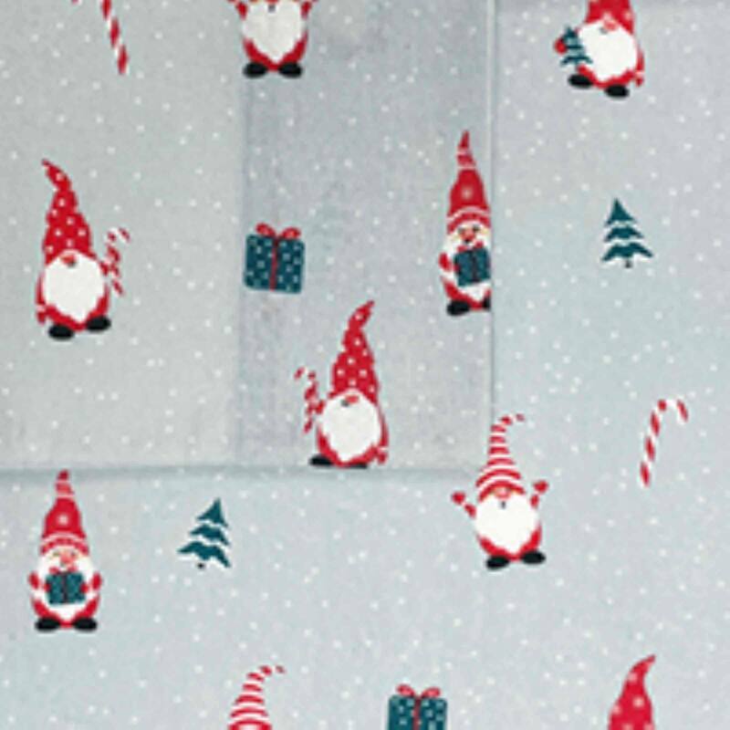 Avanti Linens Gnome Sweet Gnome Flannel Twin Sheet Set