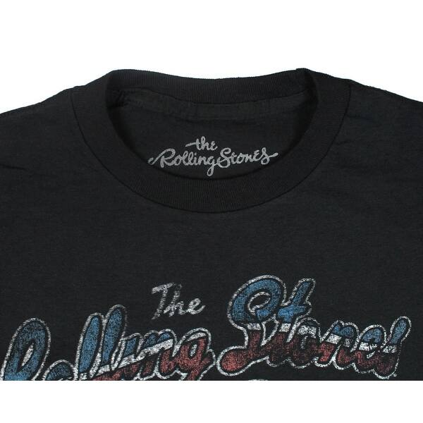 Shop The Rolling Stones Shirt Men S American Tour 76 Distressed U S Flag Lips And Tongue Logo T Shirt Overstock 27466616