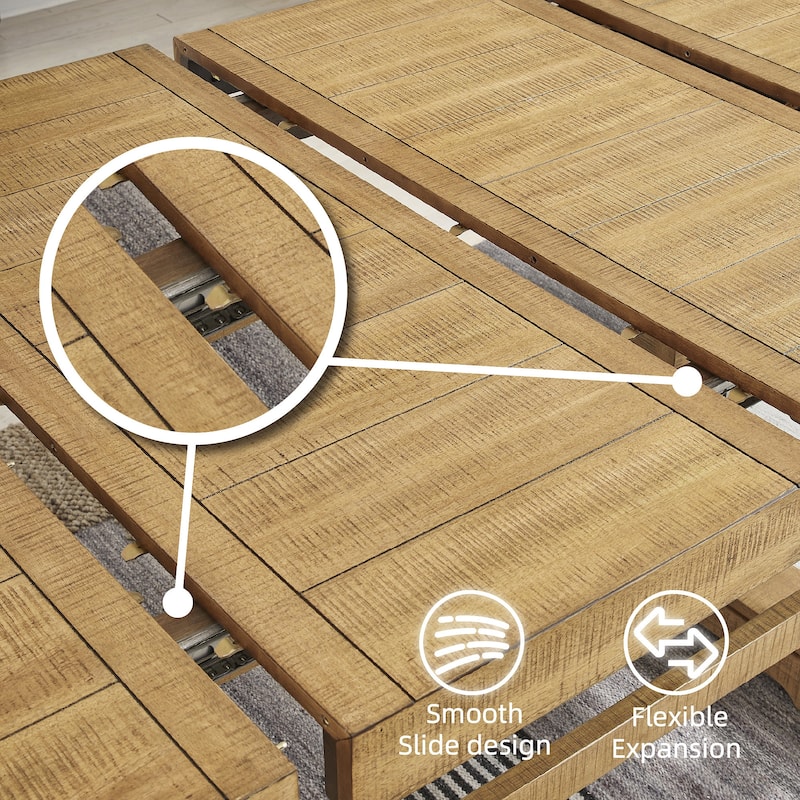 Signature Design by Ashley Havonplane Brown Counter Height Dining Extension Table - 41.75" W x 108" D x 36.25" H