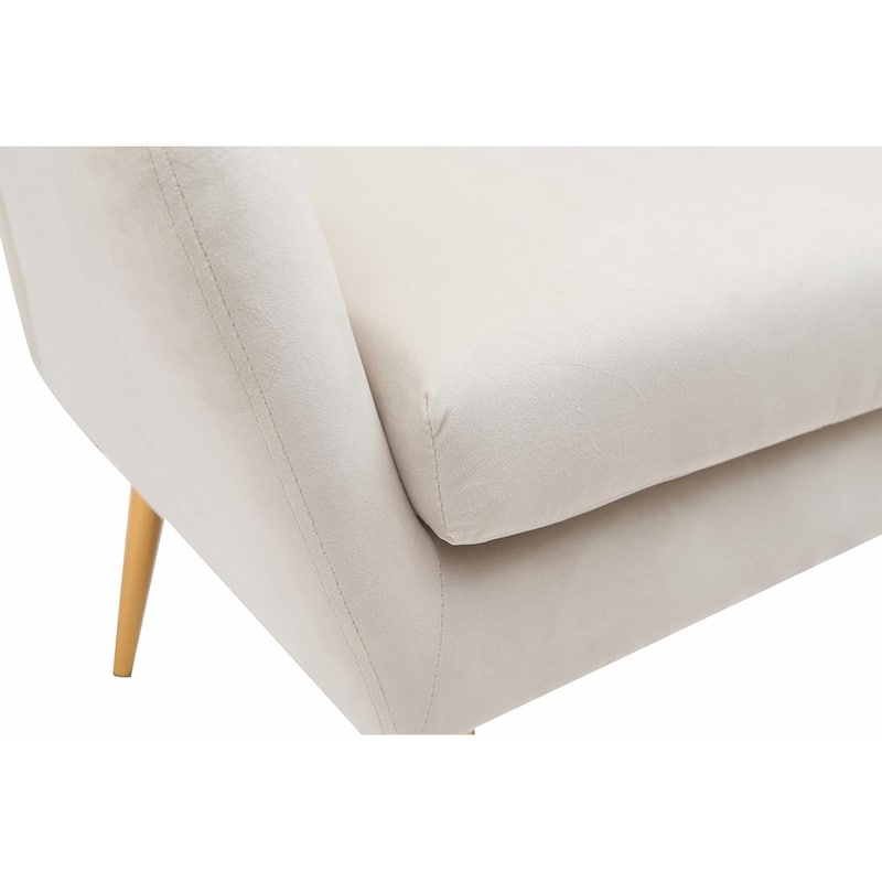 US Pride Furniture Modern Accent Chair with Ergonomic High Wingback Microfiber Upholstered Armchair with Metal Legs