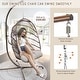 preview thumbnail 6 of 53, Oversized 1-Person Foldable Hanging Egg Chair - Wicker Swing Chair with Stand, Portable for Indoor Outdoor Patio
