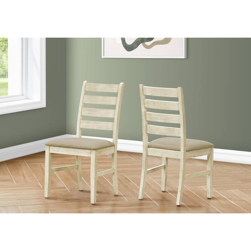 Transitional Upholstered Dining Chair, Set Of 2