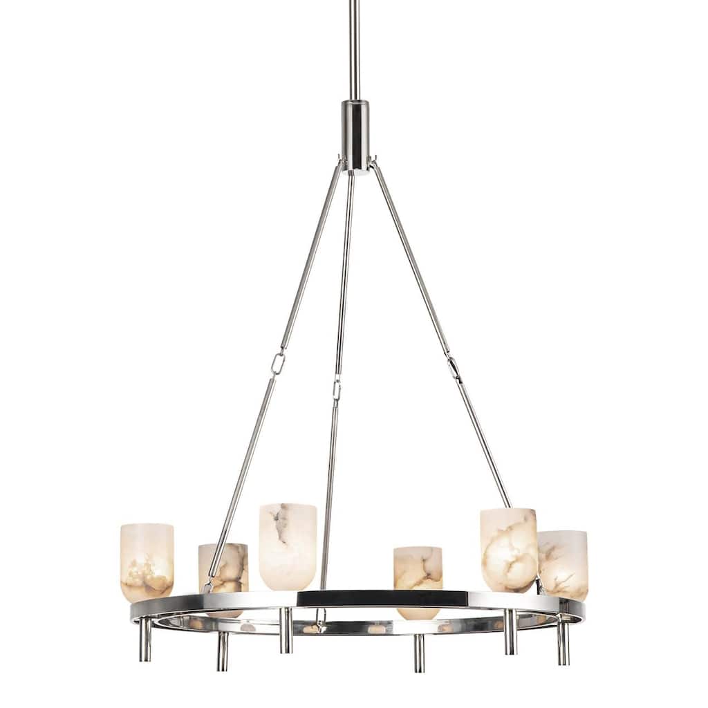 Alora Lighting CH338632 Lucian 6 Light 32" Wide Ring Chandelier