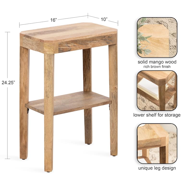 Kate and Laurel Talcott Wood Side Table