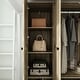 preview thumbnail 15 of 72, Rattan-Accented Wardrobe - Spacious Clothing Organizer with Style