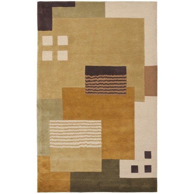 SAFAVIEH Handmade Soho Kimber Abstract Deco N.Z. Wool Rug