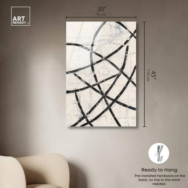 Intersecting Lines I Acrylic by Art Remedy, Ready to Hang