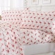 preview thumbnail 7 of 73, Linery & Co. Ultra-Soft Coastal-Inspired Brushed Microfiber Sheet Set. Full - Flamingo