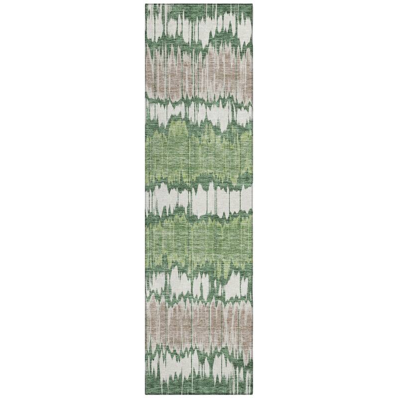 Machine Washable Indoor/ Outdoor Chantille Abstract Ombre Rug