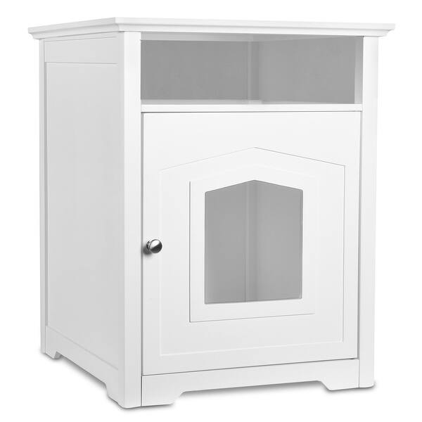 Shop Arfpets Designer Enclosed Cat Litter Furniture Box House With