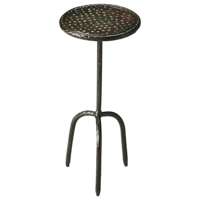 Handmade Butler Founders Iron End Table (India) - Metal