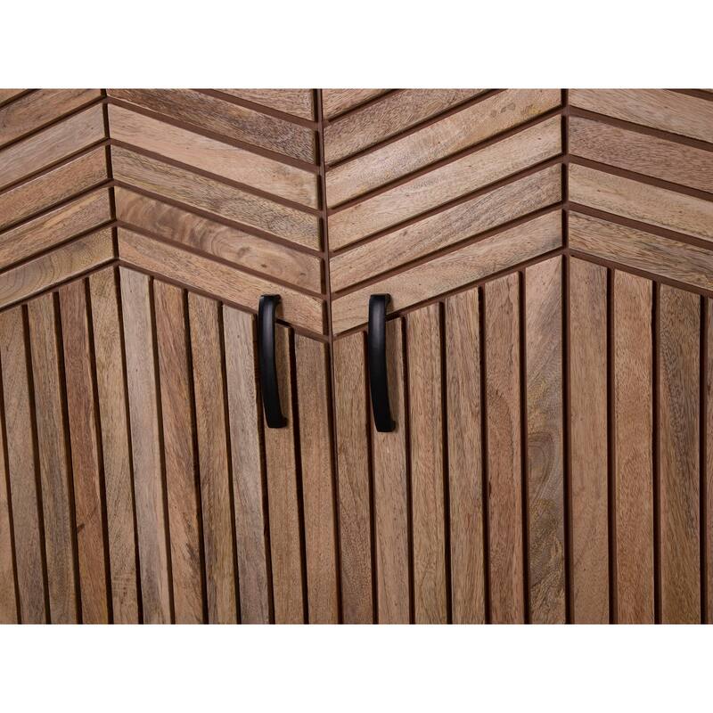 Elk Home Deltaville Natural Wood 40 Inch Wide Credenza