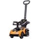 preview thumbnail 7 of 8, 2-in-1 Ride On Push Car for Toddlers 1-3 - Orange