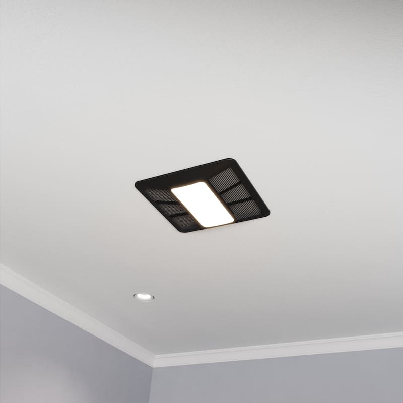 100 CFM 1.5 Sone Ceiling Mount Bathroom Exhaust Fan with LED Light