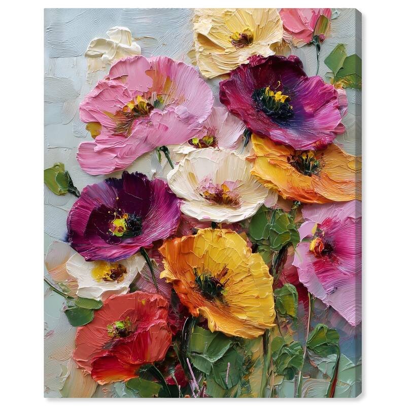 Floral Texture II Canvas by Art Remedy, Gallery Wrapped - 30" x 36"