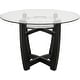 preview thumbnail 32 of 32, Faux Leather Dining Chairs Or Round Glass Dining Table