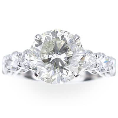 5 Ct Diamond Engagement Ring White Gold