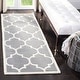 preview thumbnail 17 of 66, SAFAVIEH Handmade Chatham Elia Modern Moroccan Wool Rug 2'3" x 11' Runner - Dark Grey/Ivory - Runner