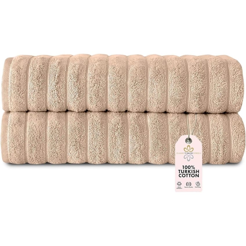 Brampton Premium Turkish Cotton 2 Piece Bath Towels Set Heavyweight