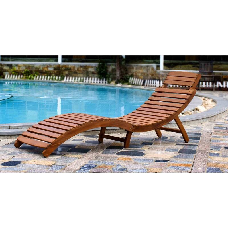 Shi Shi Curved Folding Chaise Lounger by Havenside Home