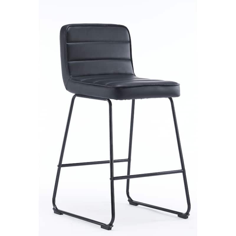 Lakeview Upholstered Modern Barstools Set of 3 - Black