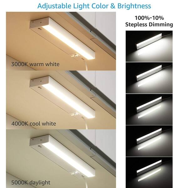 Shop 2 Pack 8 Inch 8w Color Changeable Led Under Cabinet Light