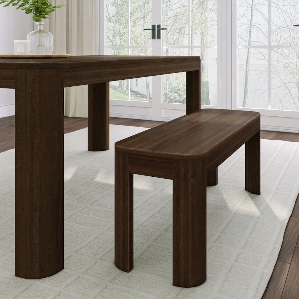 Plank and Beam Contour Dining Bench - 46"