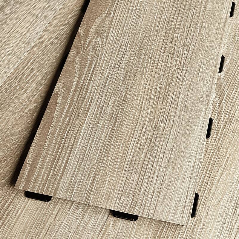 Art3d 36'' x 6'' Interlocking Luxury Vinyl Flooring Tile, Wood Floor Plank,Waterproof, Anti-Slip,18pcs,27 sqft - Bali Teak