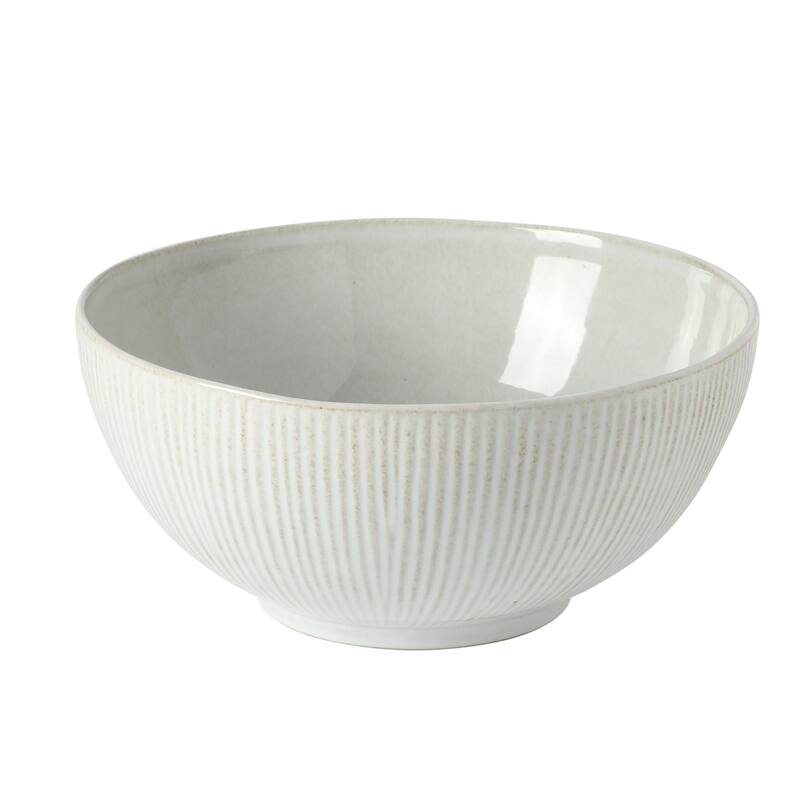 Gibson Elite Sandy Pines 4 Piece Nesting Bowl Set, 4", 5.5", 7" & 9" Round Stoneware Reactive Glaze Finish, Prep & Serving Bowls