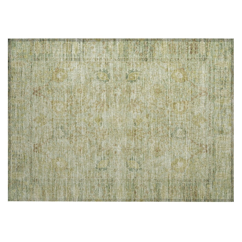 Machine Washable Indoor/ Outdoor Vintage Traditional Chantille Rug