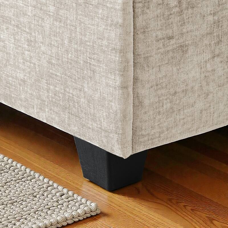 119" U-Shaped Sectional Sofa with Cup Holders, 6 Seat Chenille Corner Couch, Oversized Chaise Lounge