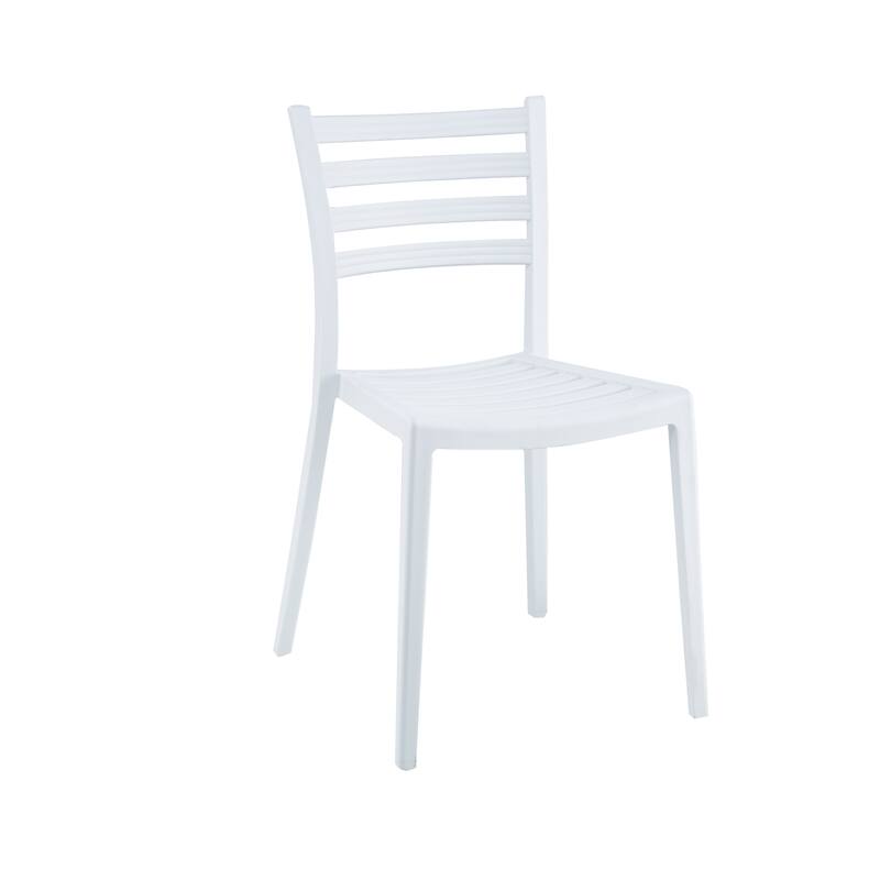 Porthos Home Faro Dining Chairs Set Of 4, PP Plastic, Stackable Design