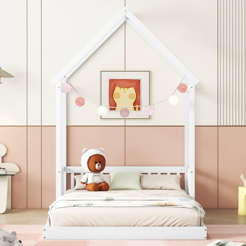 WW Full Bed with Side Bookcase