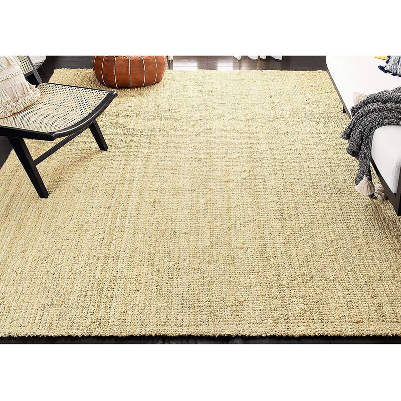 9x12 Feet Ivory Thick Chunky Natural Jute HandWoven Braided Farmhouse