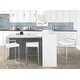 preview thumbnail 50 of 51, Silver Orchid Forrest Stackable Stainless Steel Bar Stool (Set of 2) - N/A