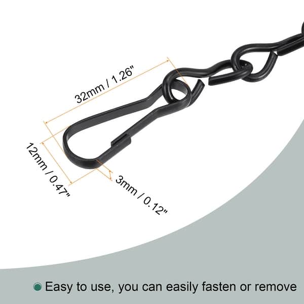 Hanging Chains Extension Link w S Shaped Hook for Plant Basket Lantern