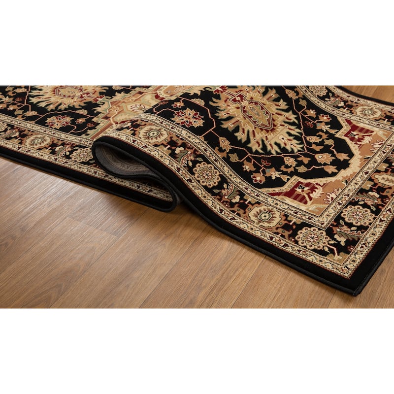 Izmir Collection Beige/Brown Transitional Floral/Botanical Area Rug