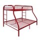 preview thumbnail 1 of 4, Tritan Twin/Full Bunk Bed, Red