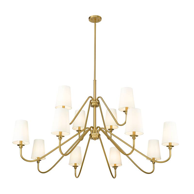 Gianna 12 Light Chandelier in Modern Gold - Modern Gold
