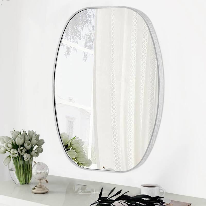 2 Pack Oval Mirror Vanity Decorative Wall Mirror