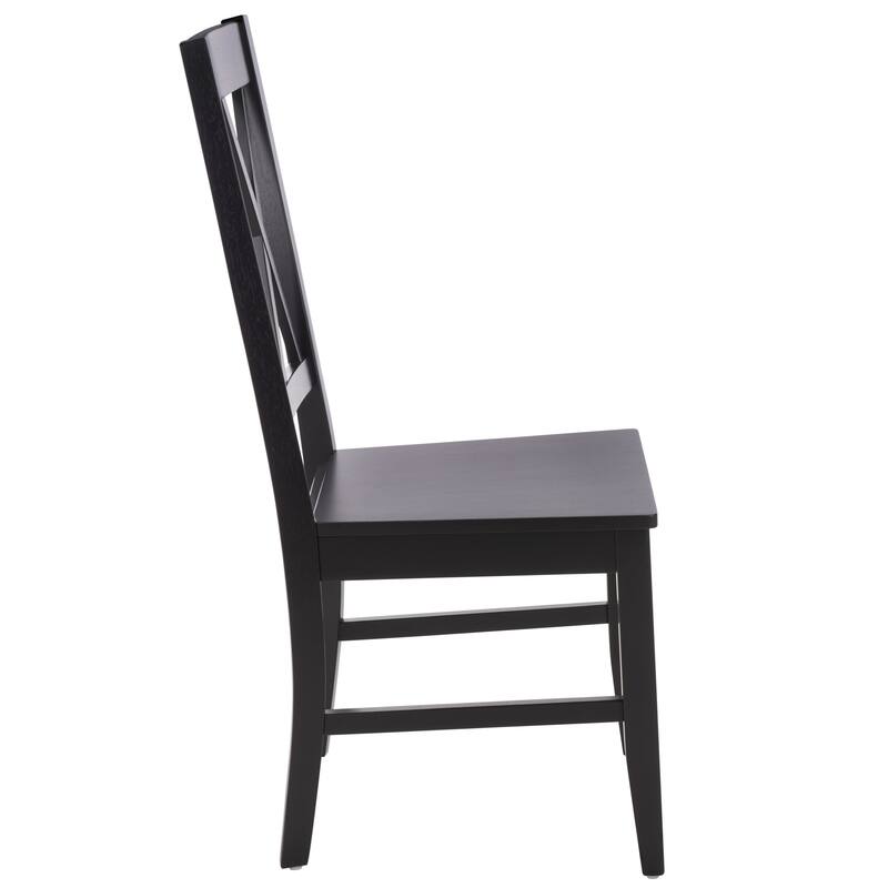 SAFAVIEH HOME Yana Double X-Back Side Chair - 18"W x 22"D x 39"H