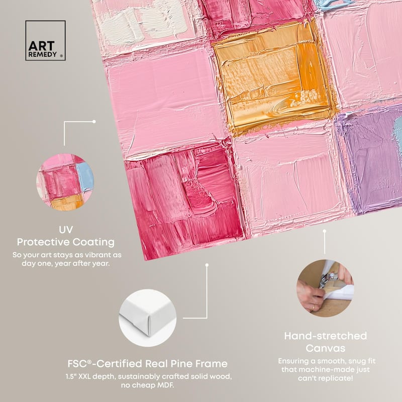 Color Squares II Canvas by Art Remedy, Gallery Wrapped