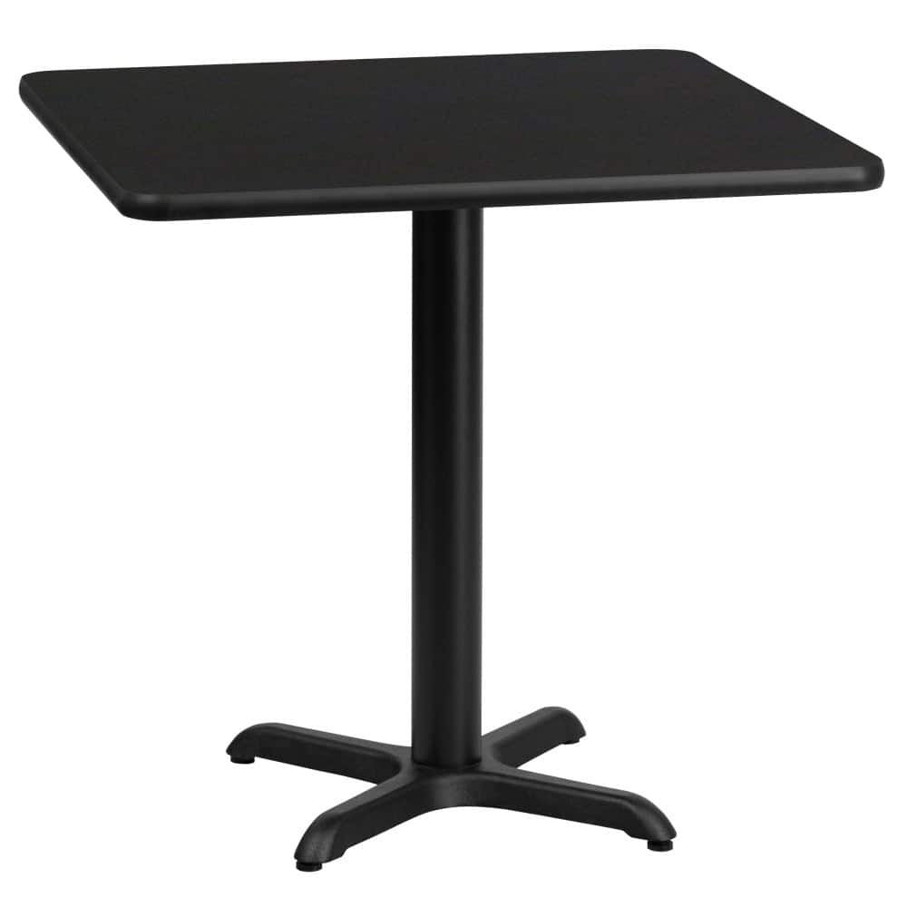 24'' Square Laminate Table Top with 22'' x 22'' Table Height Base - 24"W x 24"D x 31.125"H - 24"W x 24"D x 31.125"H