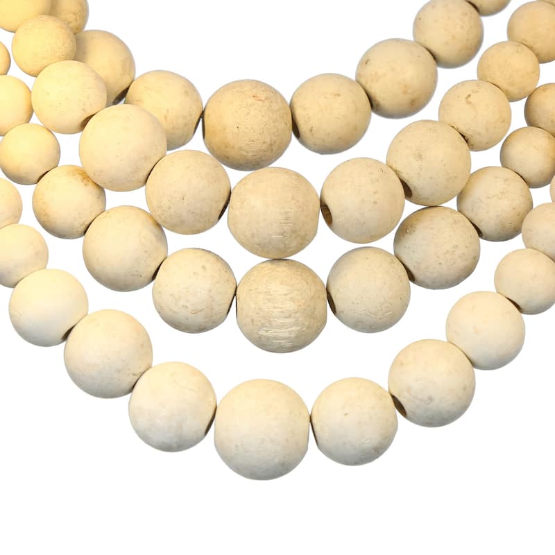 Renia Mid-century Modern Gold Semi Flush Mount Ceiling Lights Distressed White Wood Beads Chandelier Kitchen Bedroom Hallway